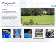 Tablet Screenshot of paviljoen10.nl